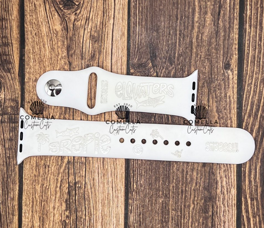 BAND SPECIFIC: Custom Engraved Smart Watch Bands