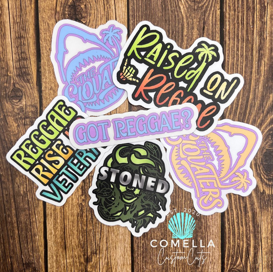 BAND SPECIFIC: Custom Designed Music Inspired Stickers